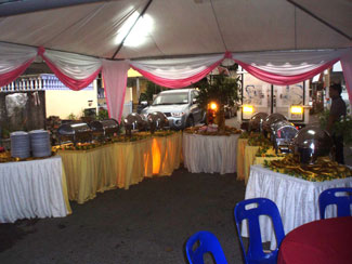 Dyanas Caterers Dinner Canopy